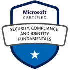 Microsoft Certified Security, Compliance, and Identity Fundamentals badge