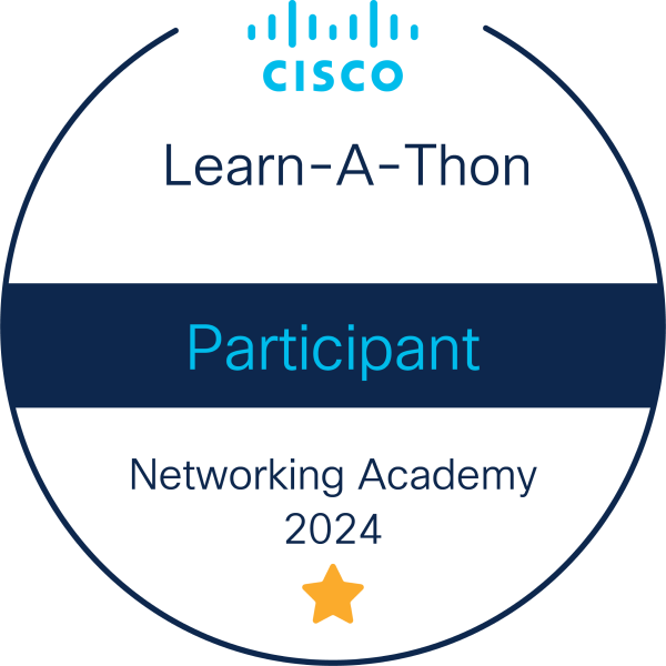 Networking Academy Learn-A-Thon 2024 badge